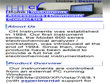 Tablet Screenshot of chinstruments.com